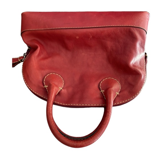 Reduced—CHLOE vintage Edith Dome Bowler red calfskin leather satchel tote, VGC - Picture 6 of 16